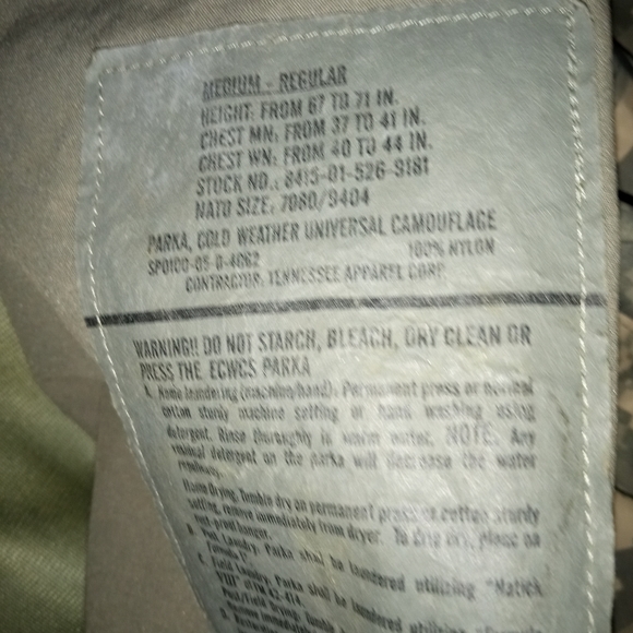 brand new without tags military issued jacket - Picture 4 of 7